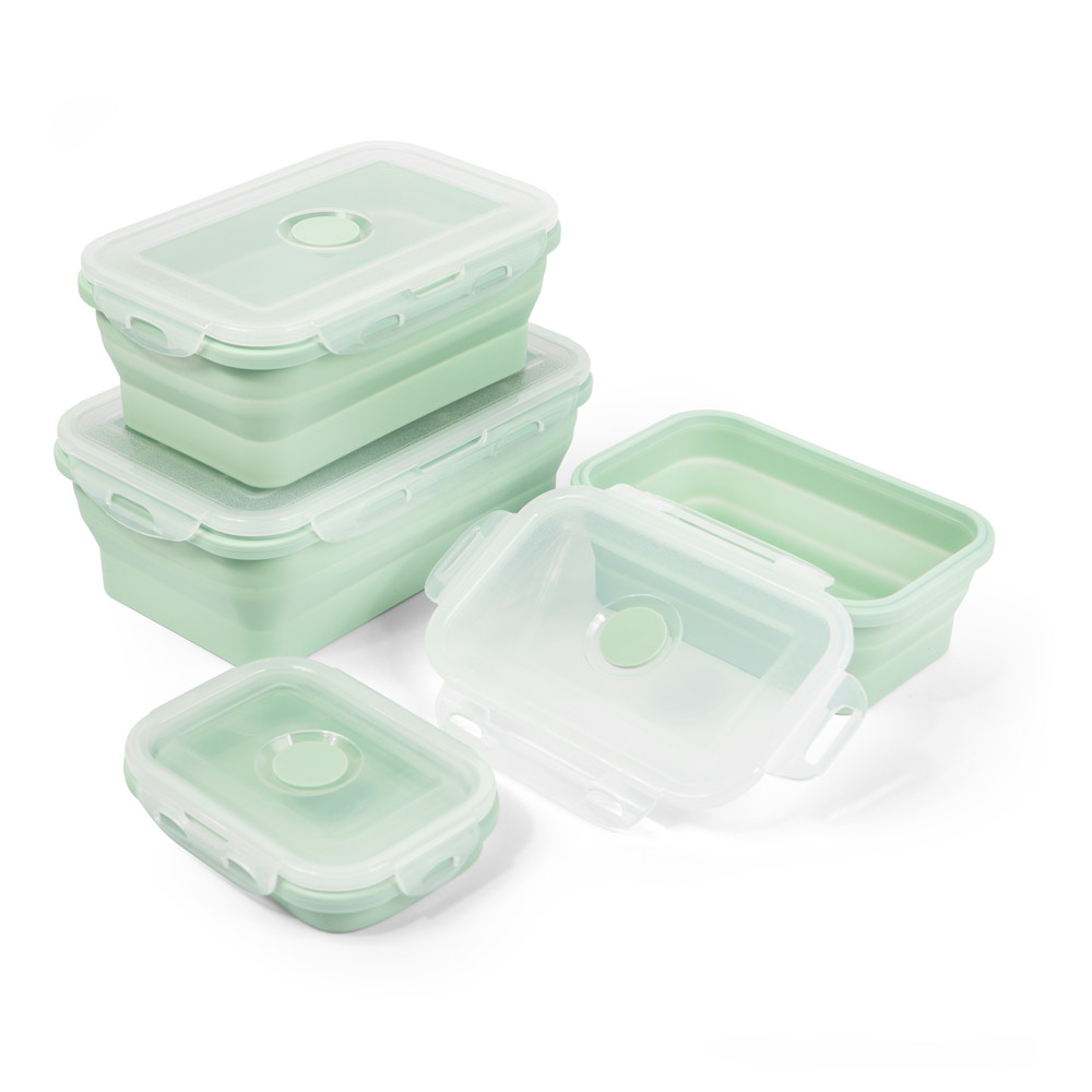 Silikon Lunchboxen / Frischhaltedosen, 4er-Set (2. Wahl) Silikon Lunchboxen / Frischhaltedosen, 4er-Set (2. Wahl)