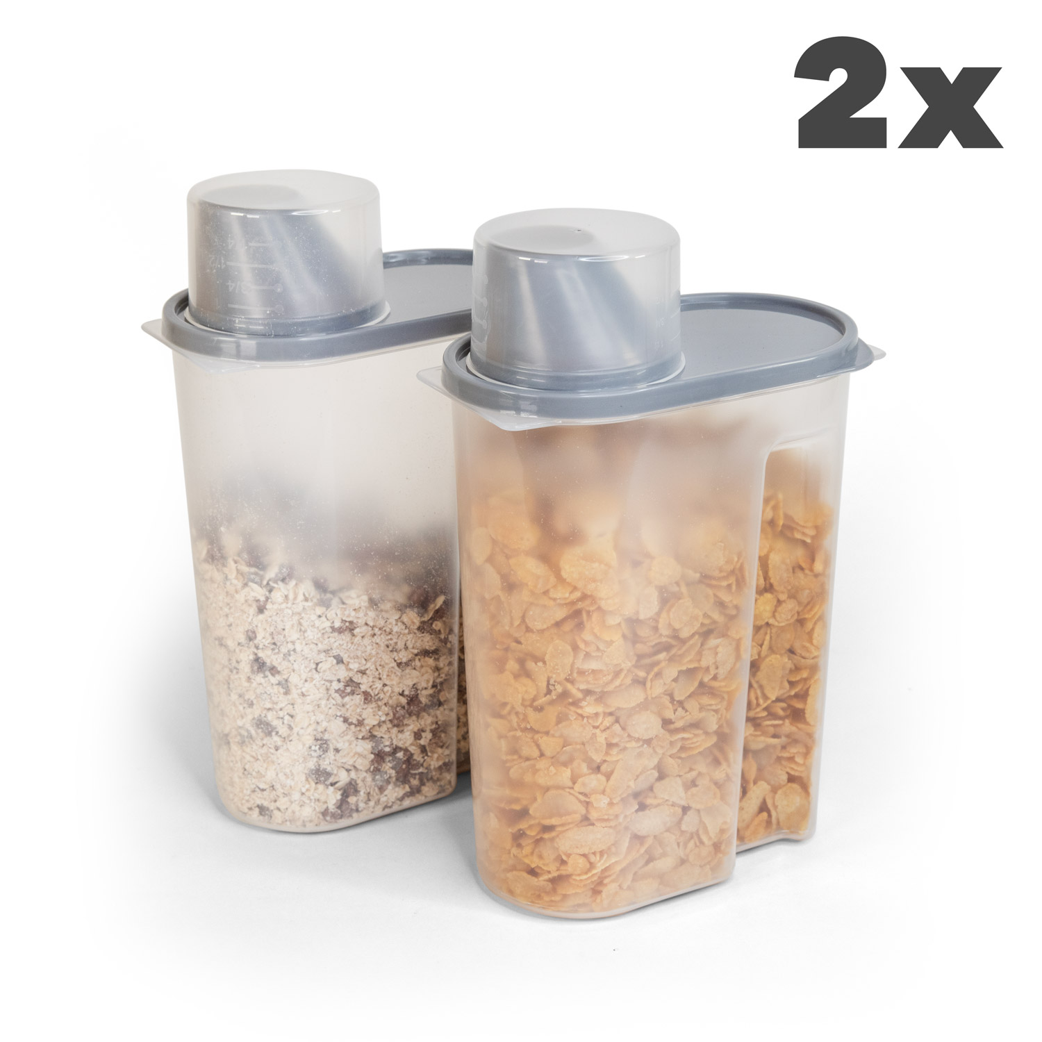 Cerealien-Spender 2,4 Liter, 2er-Set