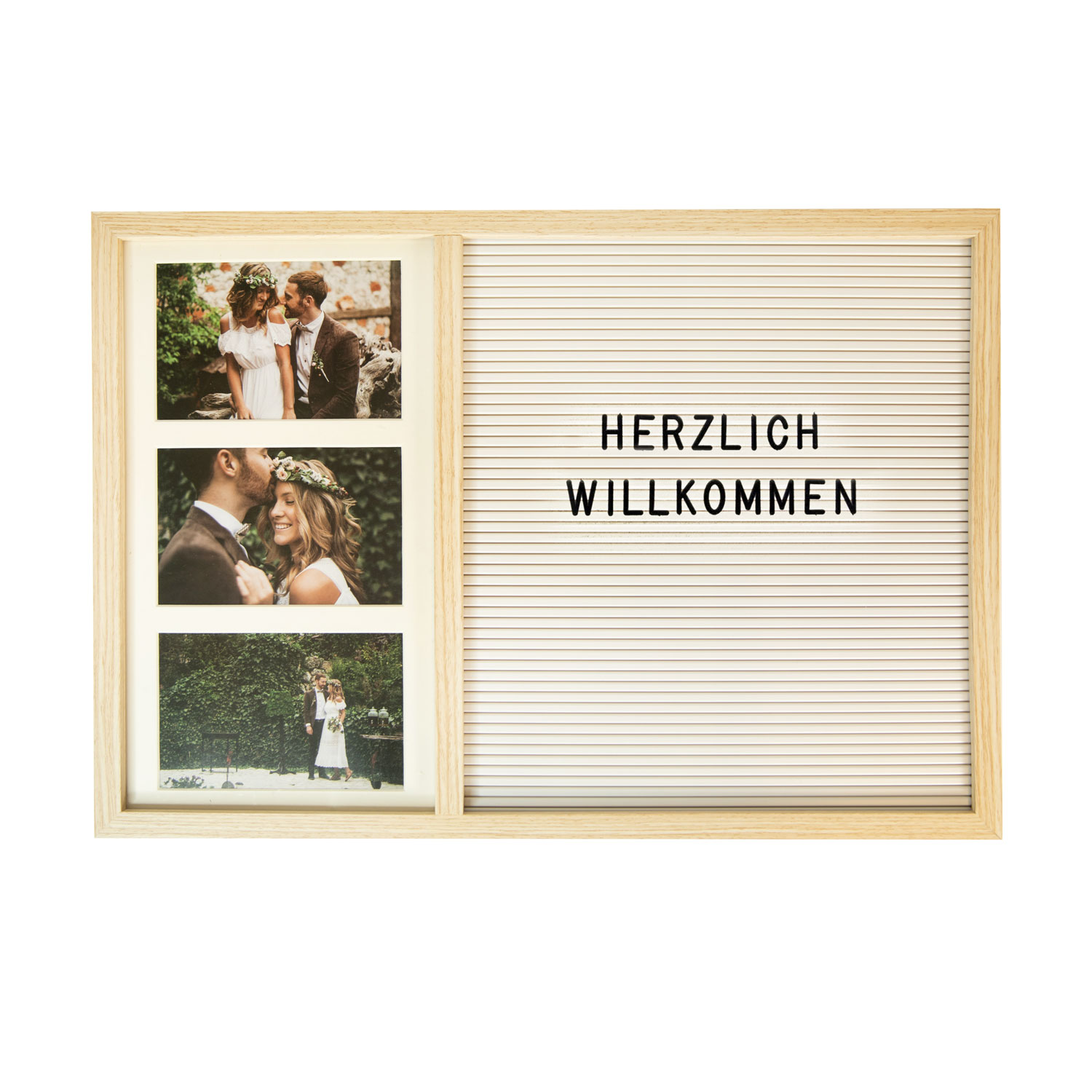 Bilderrahmen / Letterboard mit Fotos, individuell gestaltbar