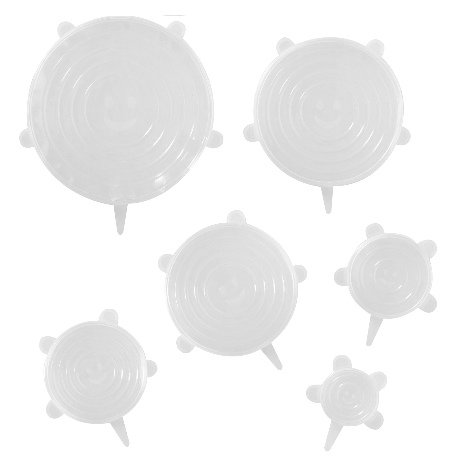 Universale Silikondeckel, 6er-Set