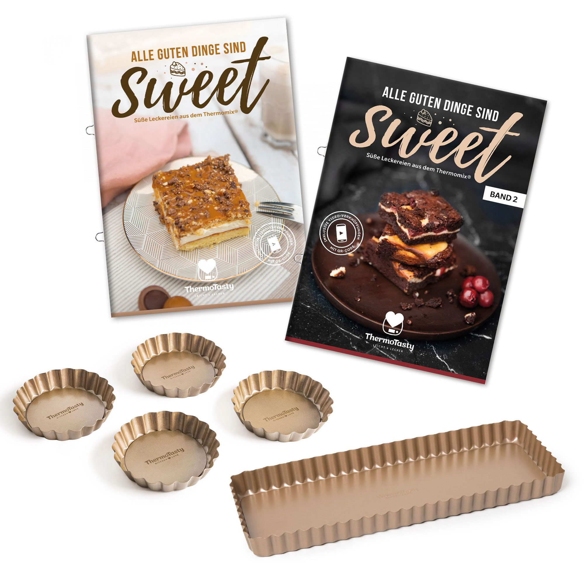 Sweet Bündel: Alle guten Dinge sind sweet 1+2, Tarteform & Tartelettes-Förmchen