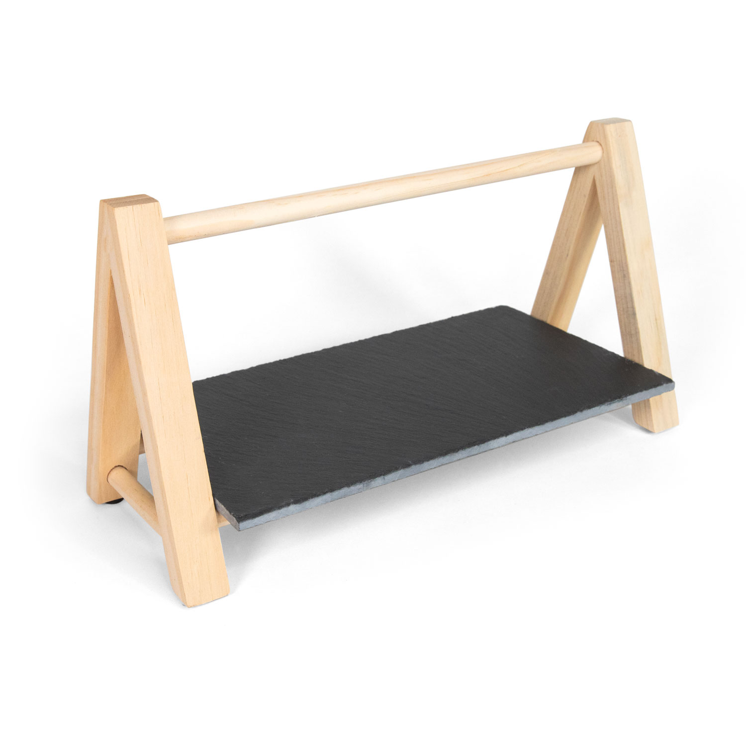 Etagere mit Schieferplatte / Servierbrett mit Holzgestell Etagere mit Schieferplatte / Servierbrett mit Holzgestell